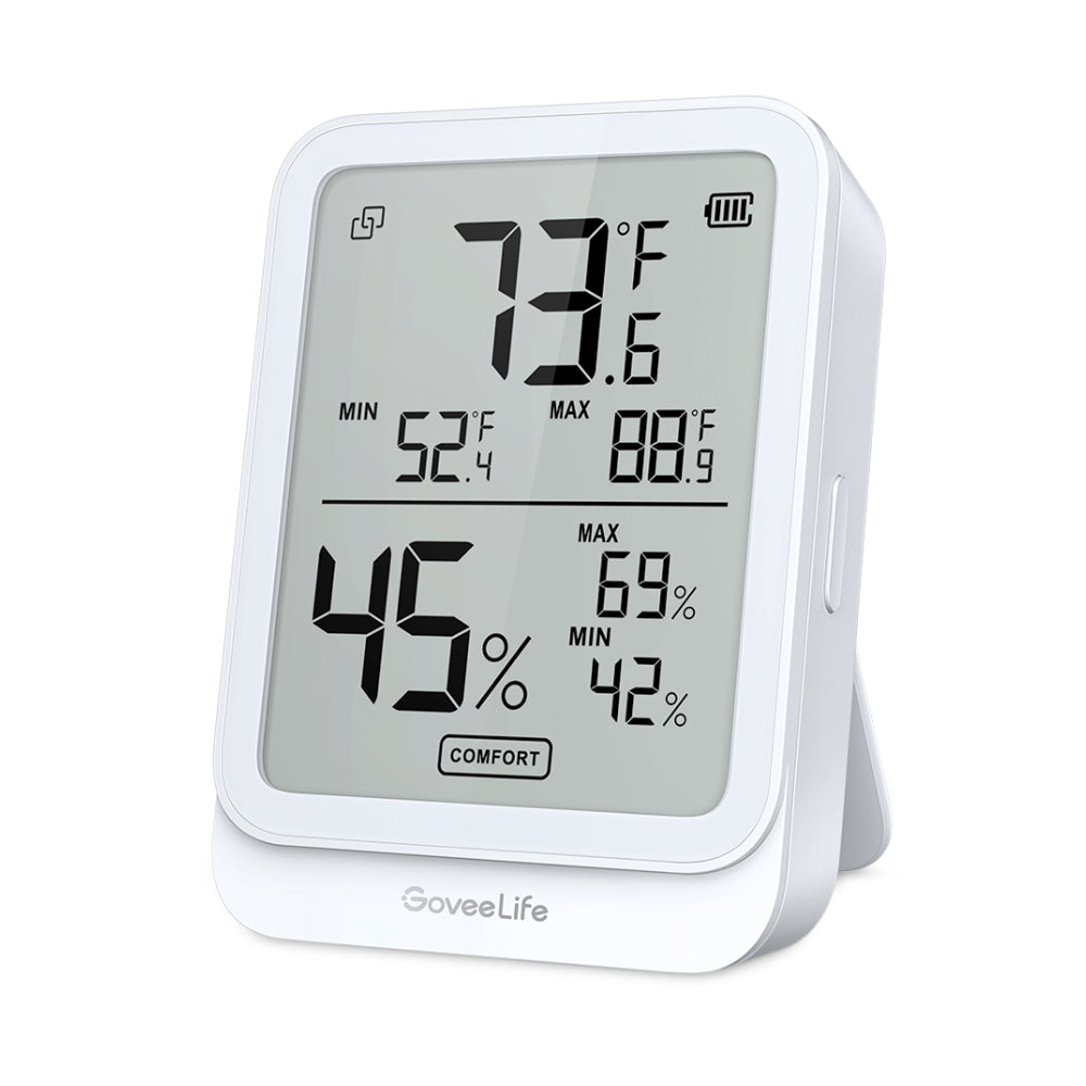 GoveeLife Bluetooth Hygrometer Thermometer H5104-White, 1 Pack