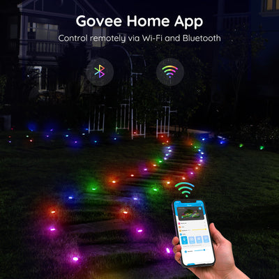  Refurbished Govee RGBIC Wi-Fi + Bluetooth Outdoor Ground Lights 
