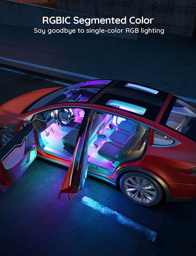 Refurbished Govee RGBIC Smart Car LED Strip Lights H7090 