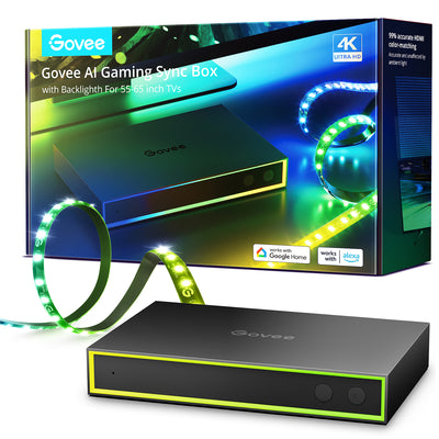  Govee AI Gaming Sync Box & Strip Light Kit 