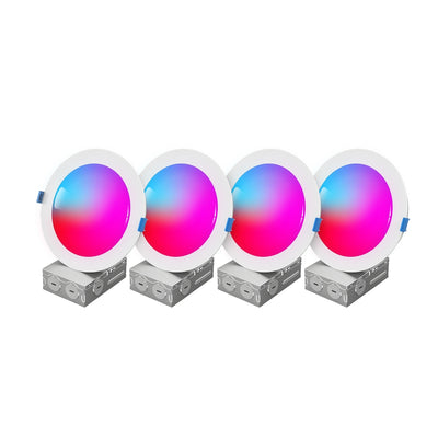 Paquete de 4 luces empotradas Govee Smart RGBWW