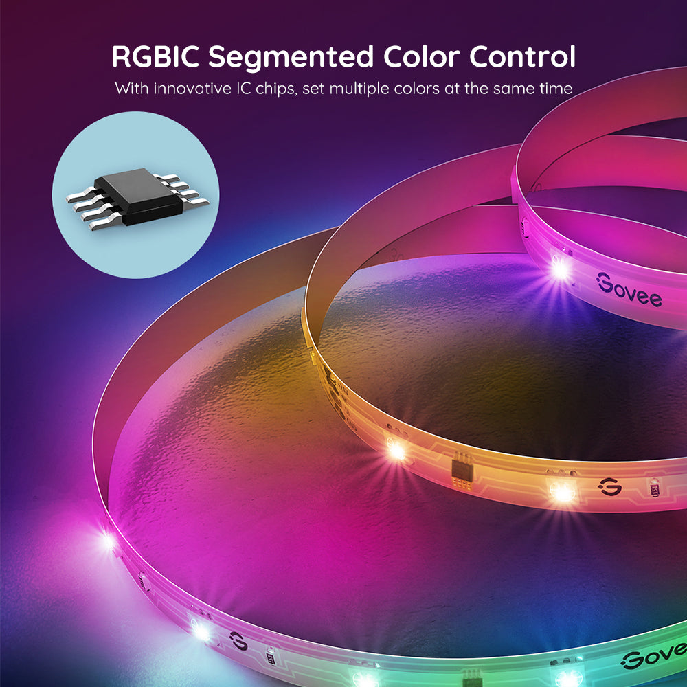 Refurbished RGBIC Basic Wi-Fi + Bluetooth LED Strip Lights
