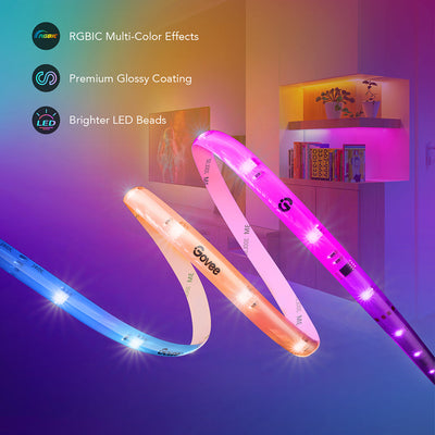 Refurbished RGBIC LED Strip Lights With Protective Coating
