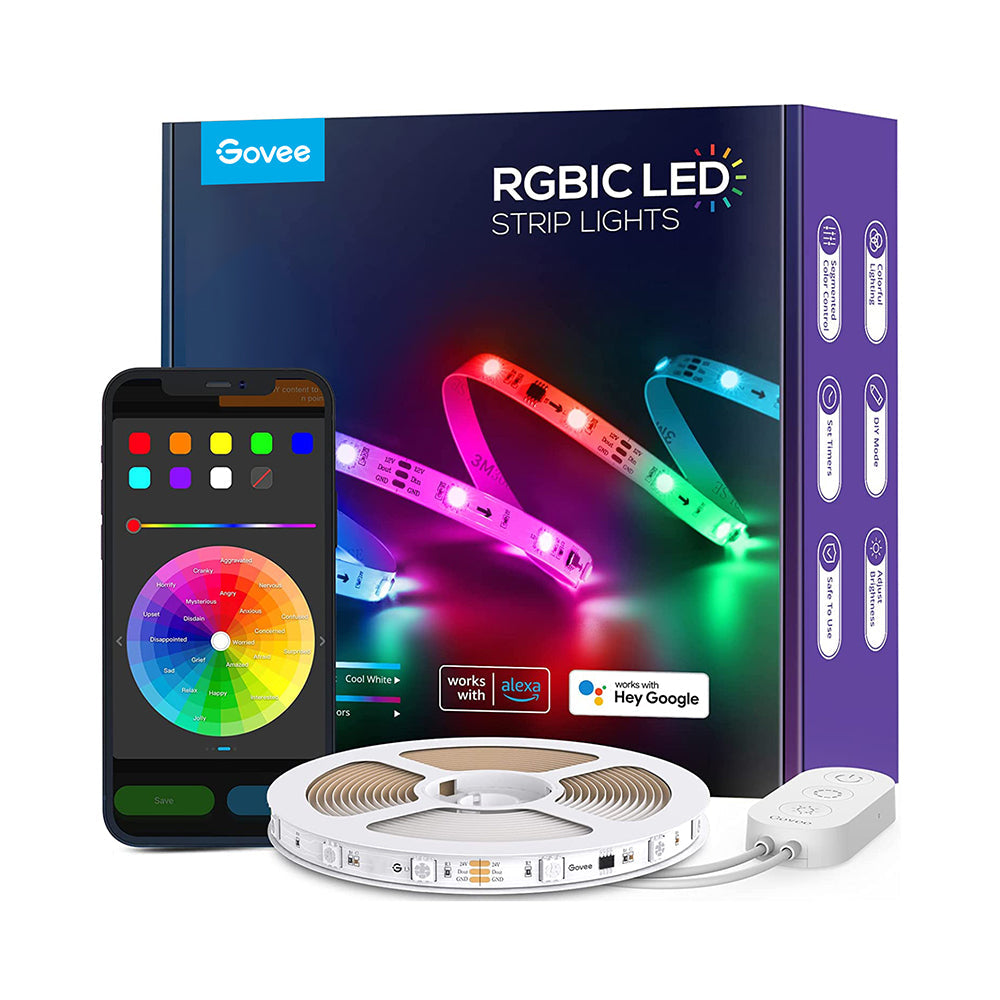 Refurbished RGBIC Wi-Fi+Bluetooth LED Strip Lights