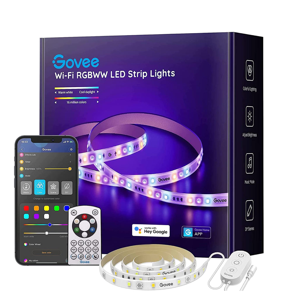 Govee RGBWW LED Strip Lights With Protective Coating