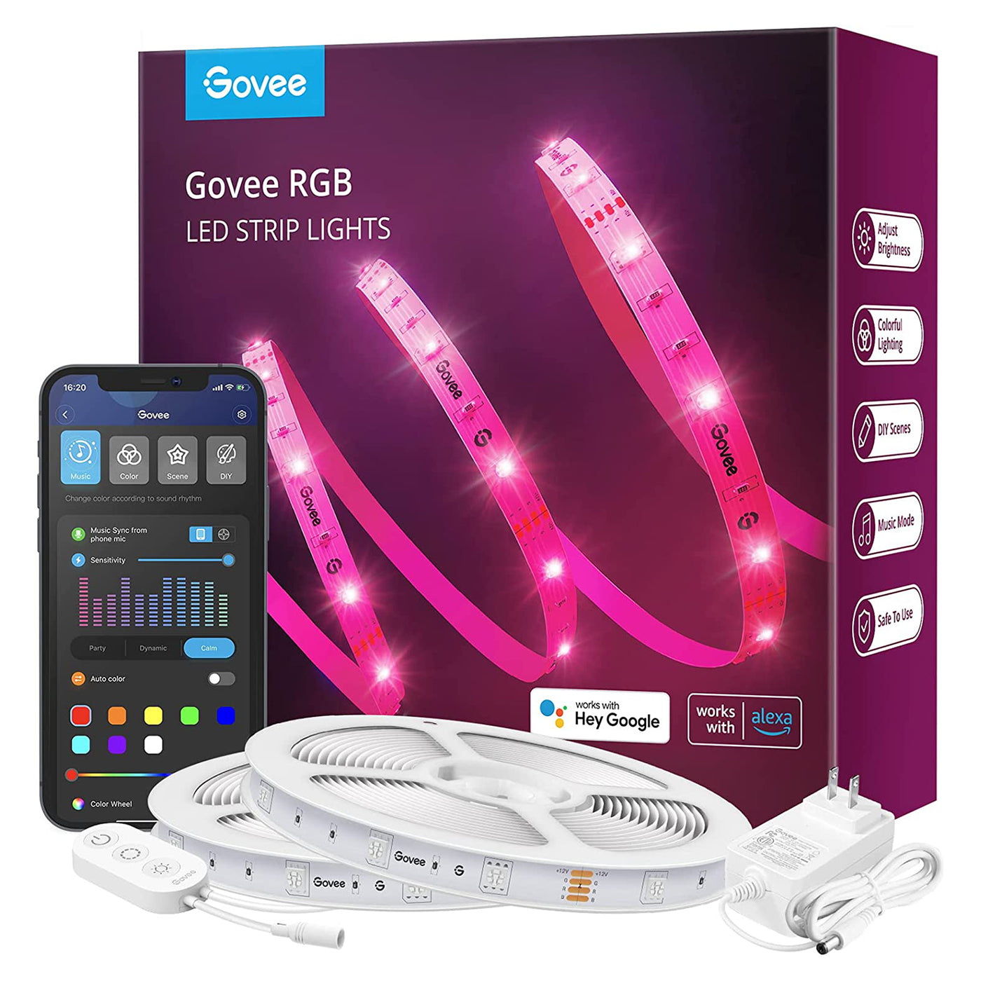 Govee RGB 100ft Wi-Fi LED Strip Lights